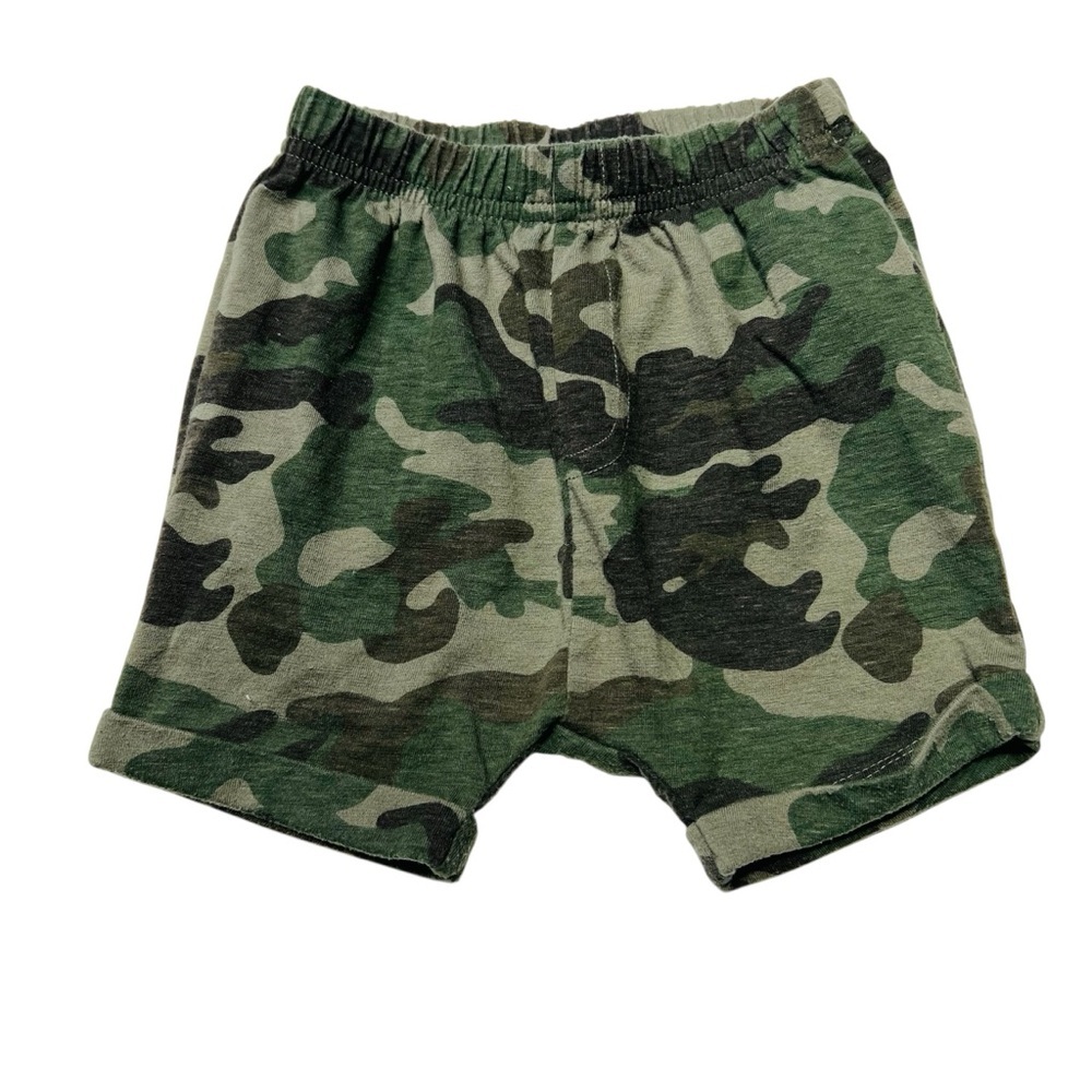 Old Navy Green and Black Camouflage Shorts